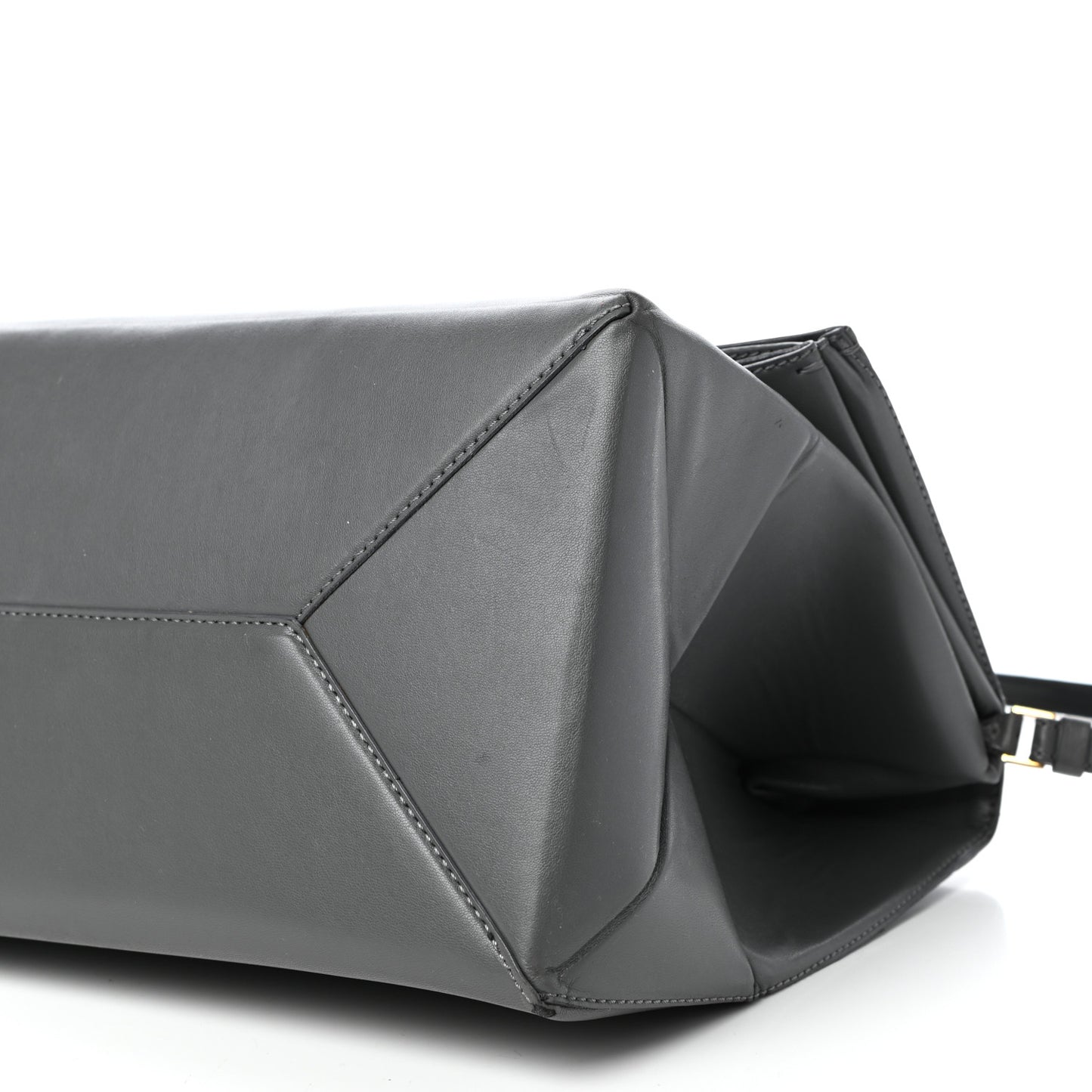 Faux Napa Beckett Shoulder Bag Grey