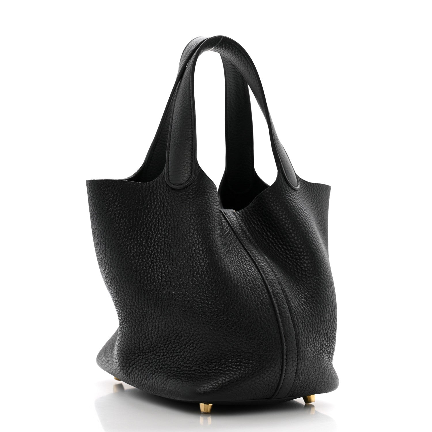 Hermes Taurillon Clemence Picotin Lock 18 PM Black 3 of 14
