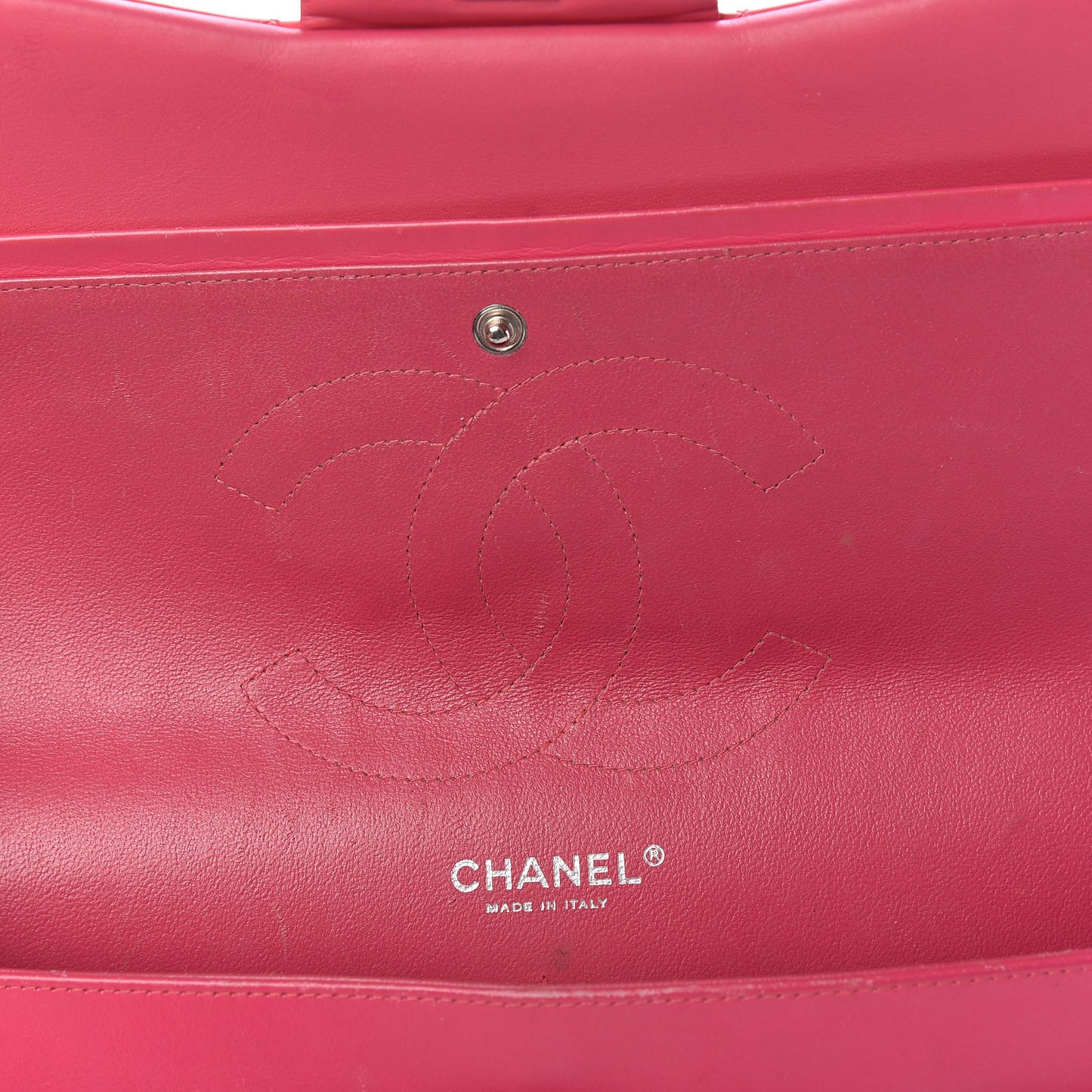 Patent Quilted Jumbo Double Flap Pink