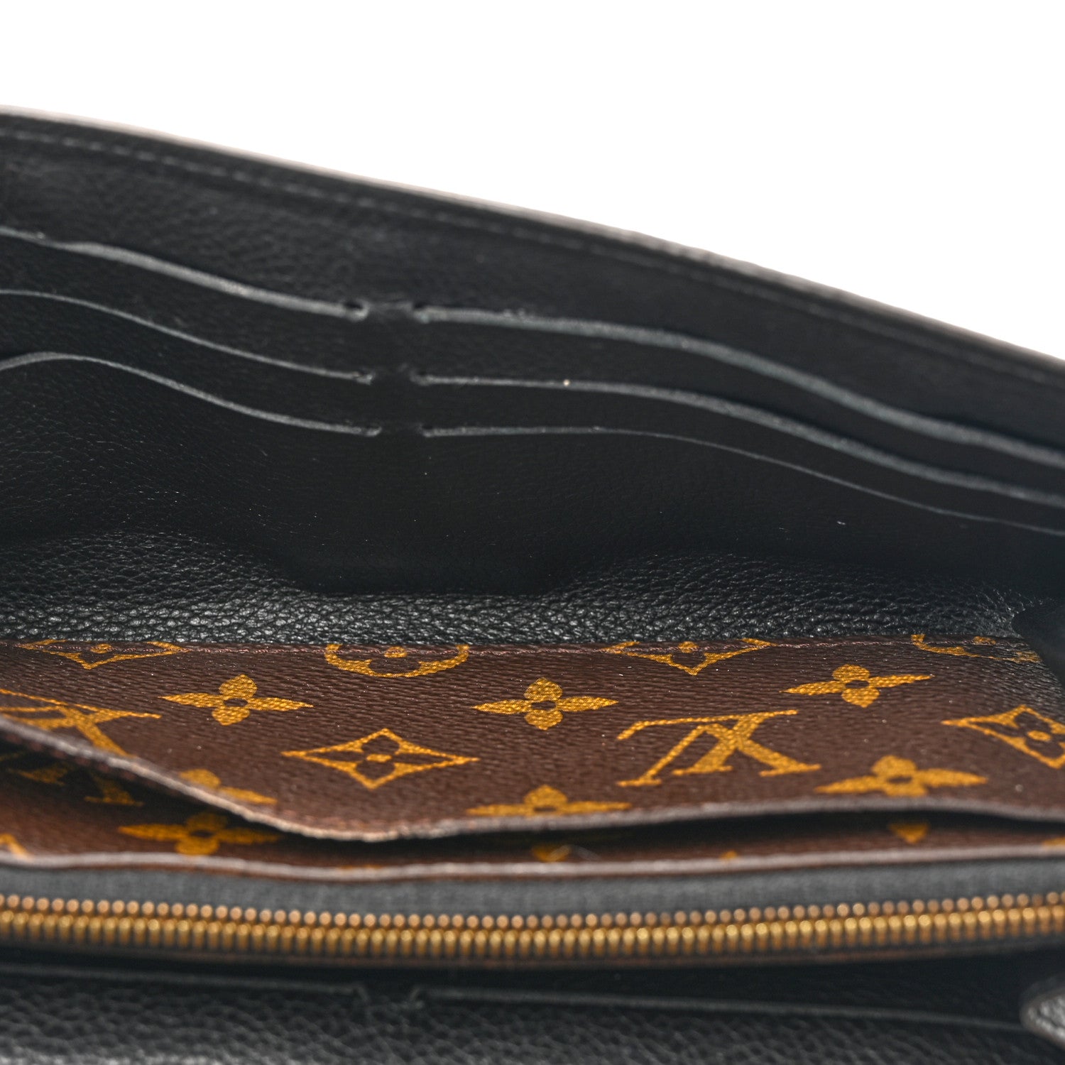 Louis Vuitton Monogram Pallas Wallet Black 5 of 17