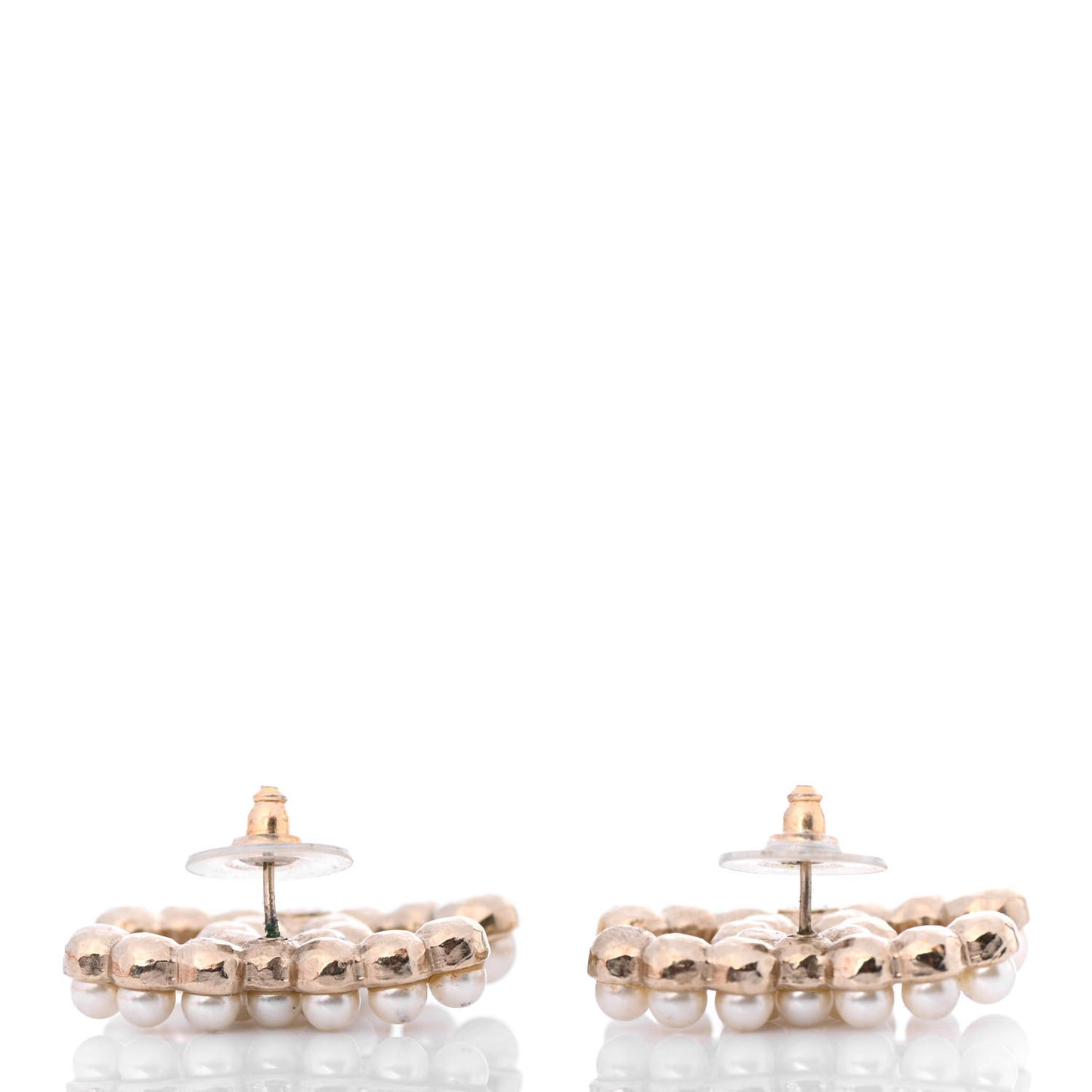 Pearl CC Earrings Gold