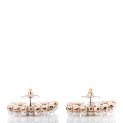 Chanel Pearl CC Earrings Gold 3 of 4