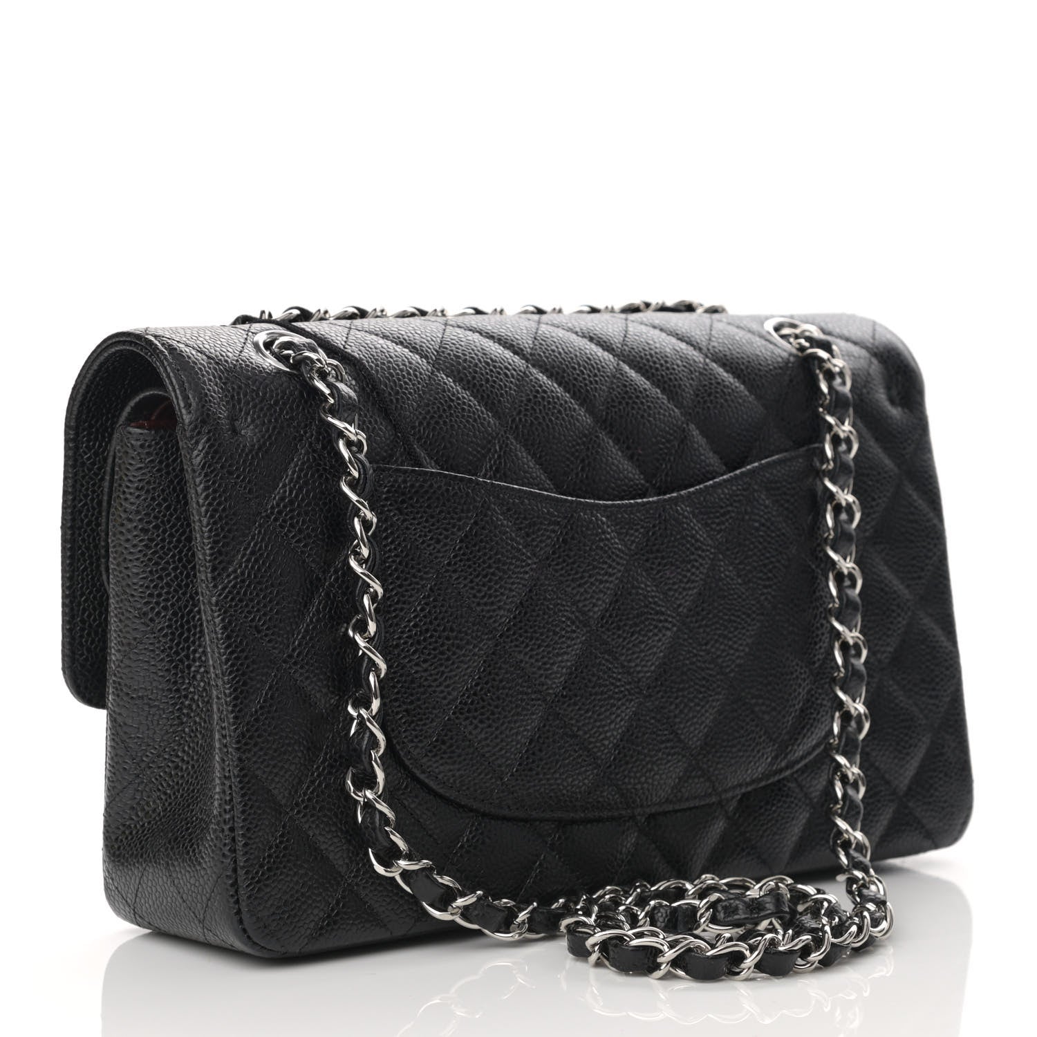 Chanel Caviar Quilted Medium Double Flap Black 3 of 11
