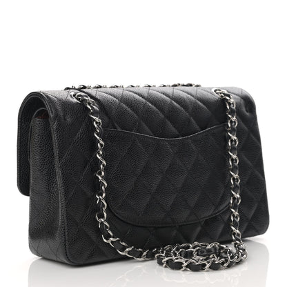 Chanel Caviar Quilted Medium Double Flap Black 3 of 11