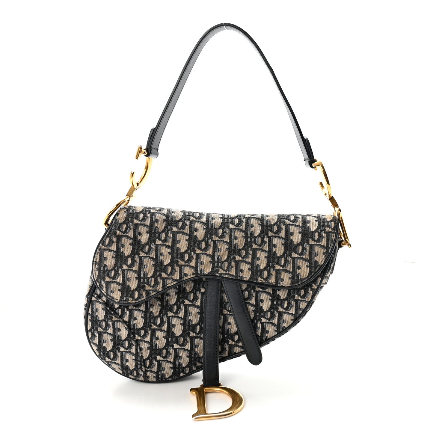 Oblique Saddle Bag Blue