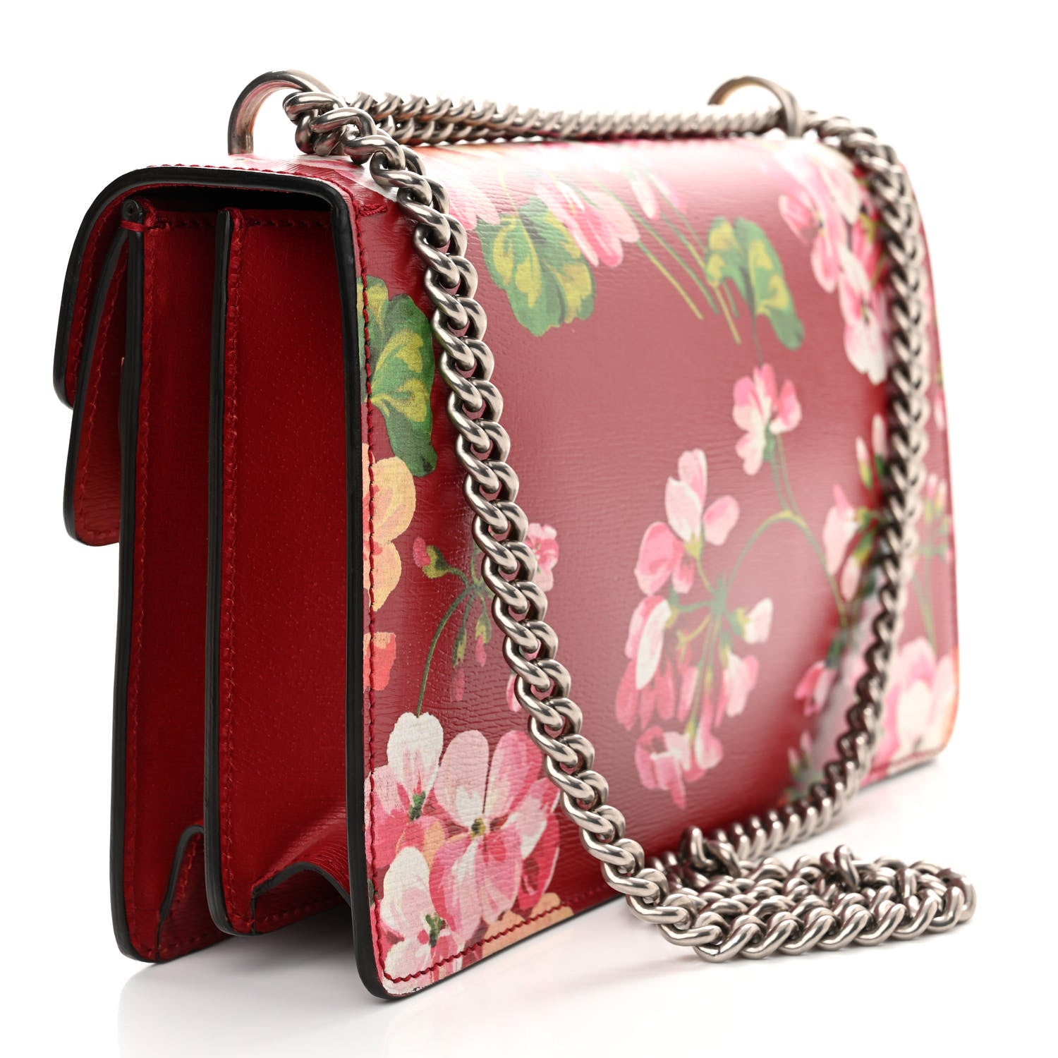 Gucci Calfskin Blooms Print Small Dionysus Shoulder Bag Romantic Cherry Multicolor 3 of 11