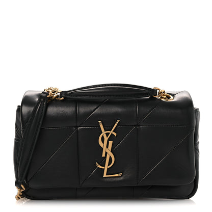 Saint Laurent Lambskin Patchwork Monogram Small Jamie Black 4 of 12