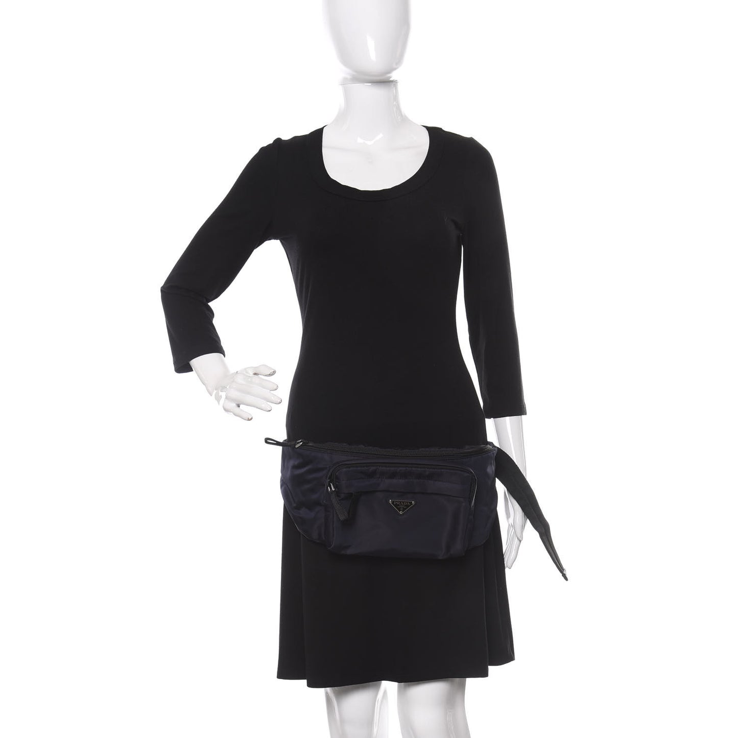 Tessuto Nylon Montagna Belt Bag Blue