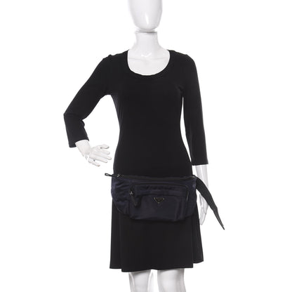 Prada Tessuto Nylon Montagna Belt Bag Blue 2 of 8