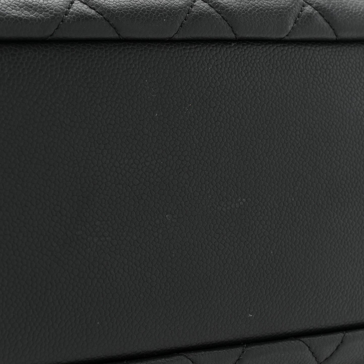 Caviar Quilted Timeless CC Shopping Tote Black