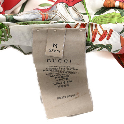 Gucci Silk Floral Headband M White Multicolor 5 of 5