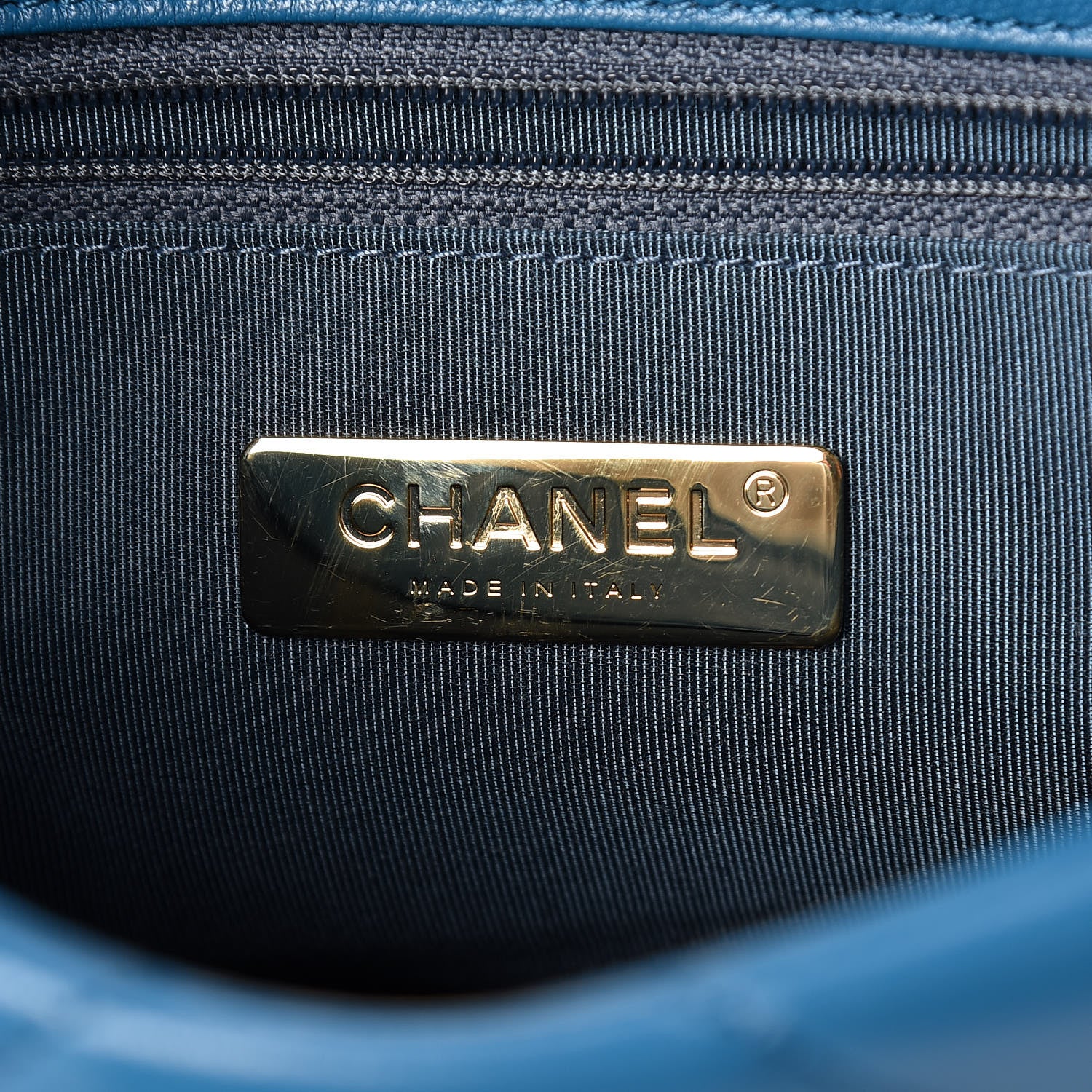 Chanel Goatskin Quilted Medium 19 Flap Turquoise 6 of 13