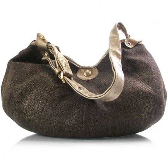 Jimmy Choo Canvas Oracle Hobo Metallic 1 of 9