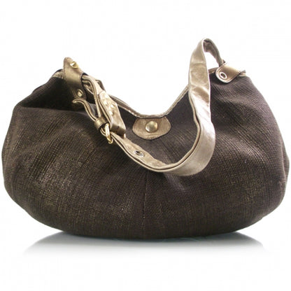 Jimmy Choo Canvas Oracle Hobo Metallic 1 of 9