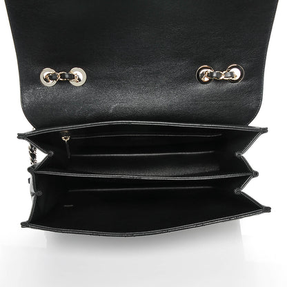 Chanel Sheepskin Quilted Large Beauty Lock Flap Black 10 of 14