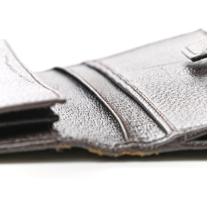 Gucci Monogram Metal Bar Continental Flap Wallet Beige Ebony Dark Brown 10 of 19