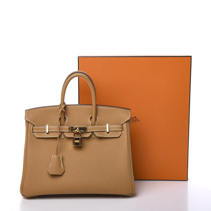 Hermes Togo Birkin 25 Natural Sable 37 of 37