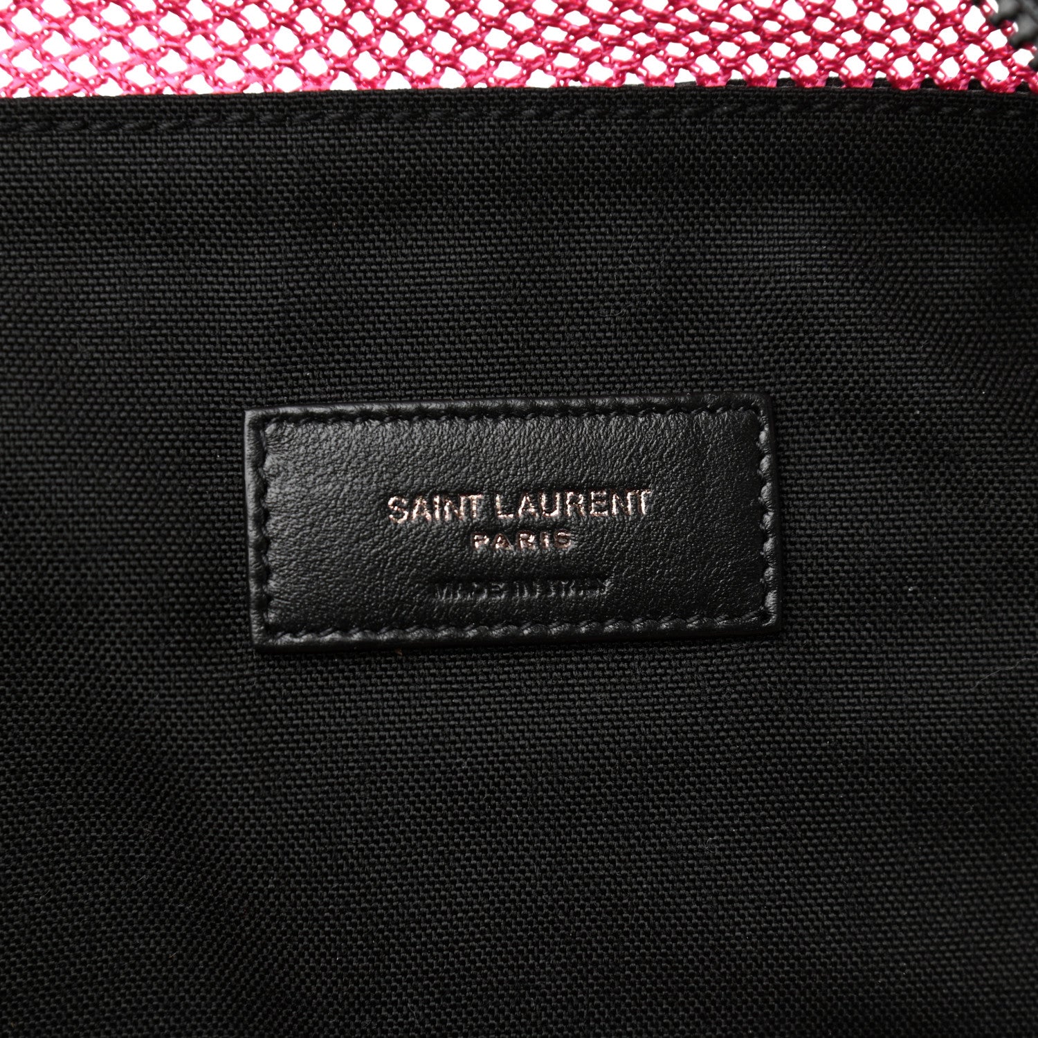 Saint Laurent Nylon Mesh SLP Belt Bag Fuchsia 6 of 8