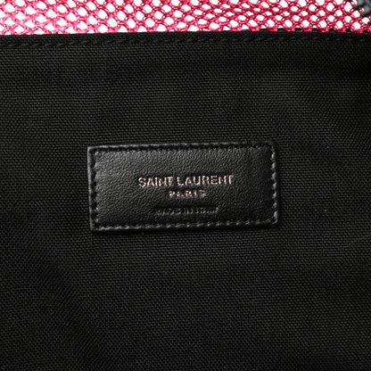 Saint Laurent Nylon Mesh SLP Belt Bag Fuchsia 6 of 8