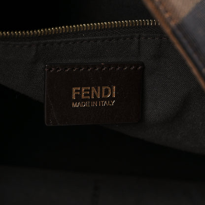Fendi Pequin Vitello Large Hobo Tobacco Amarena 6 of 12
