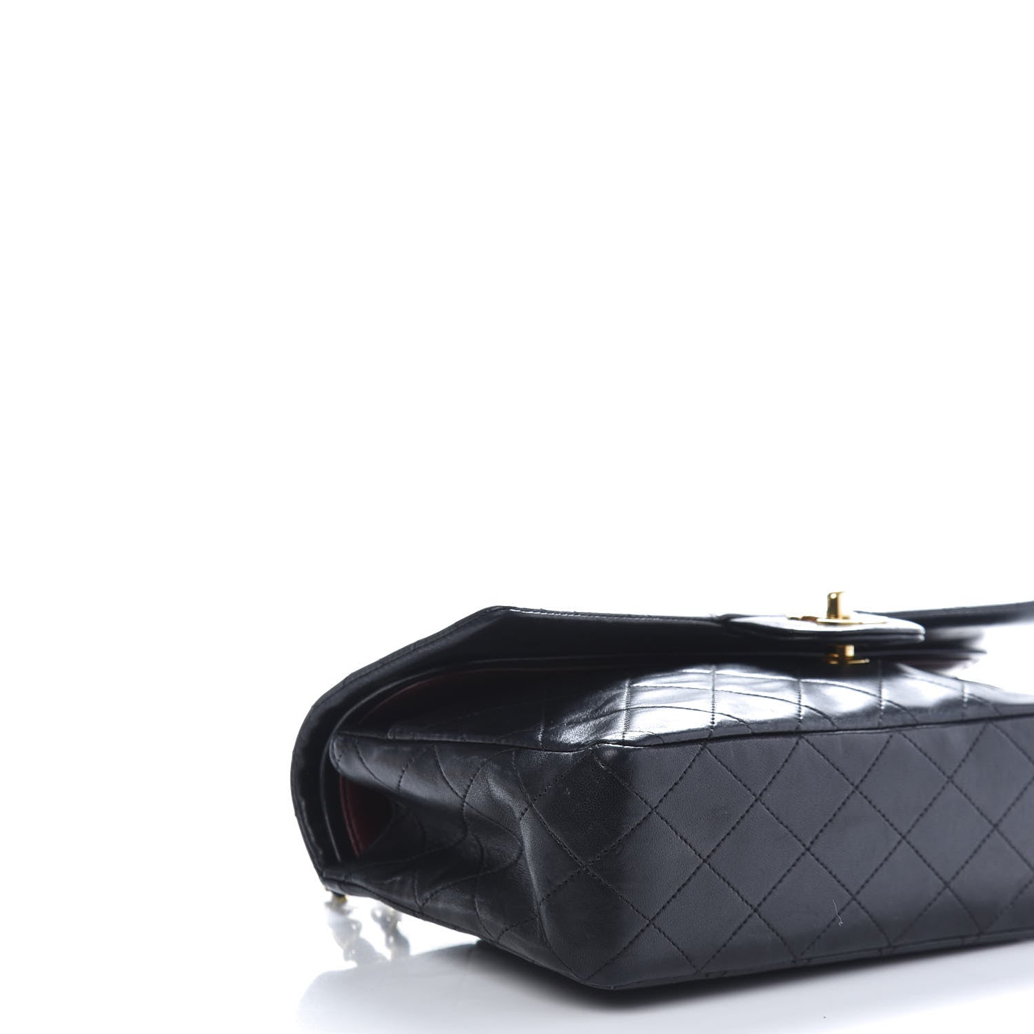 Chanel Lambskin Quilted Medium Double Flap Black 6 of 11