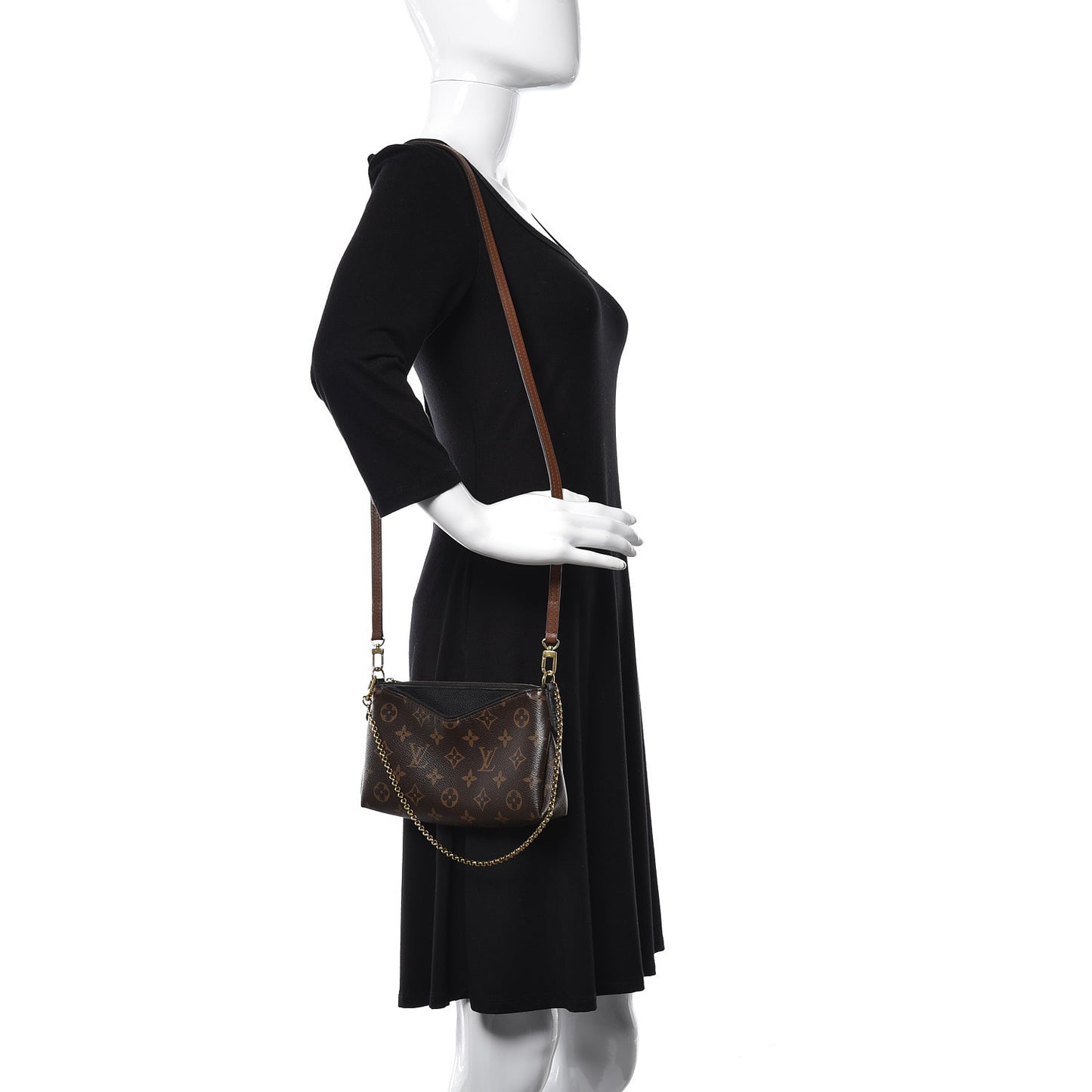 Monogram Pallas Clutch Black