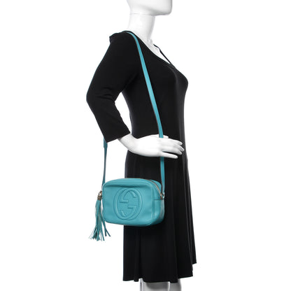 Gucci Pebbled Calfskin Small Soho Disco Bag Deep Cobalt 2 of 18
