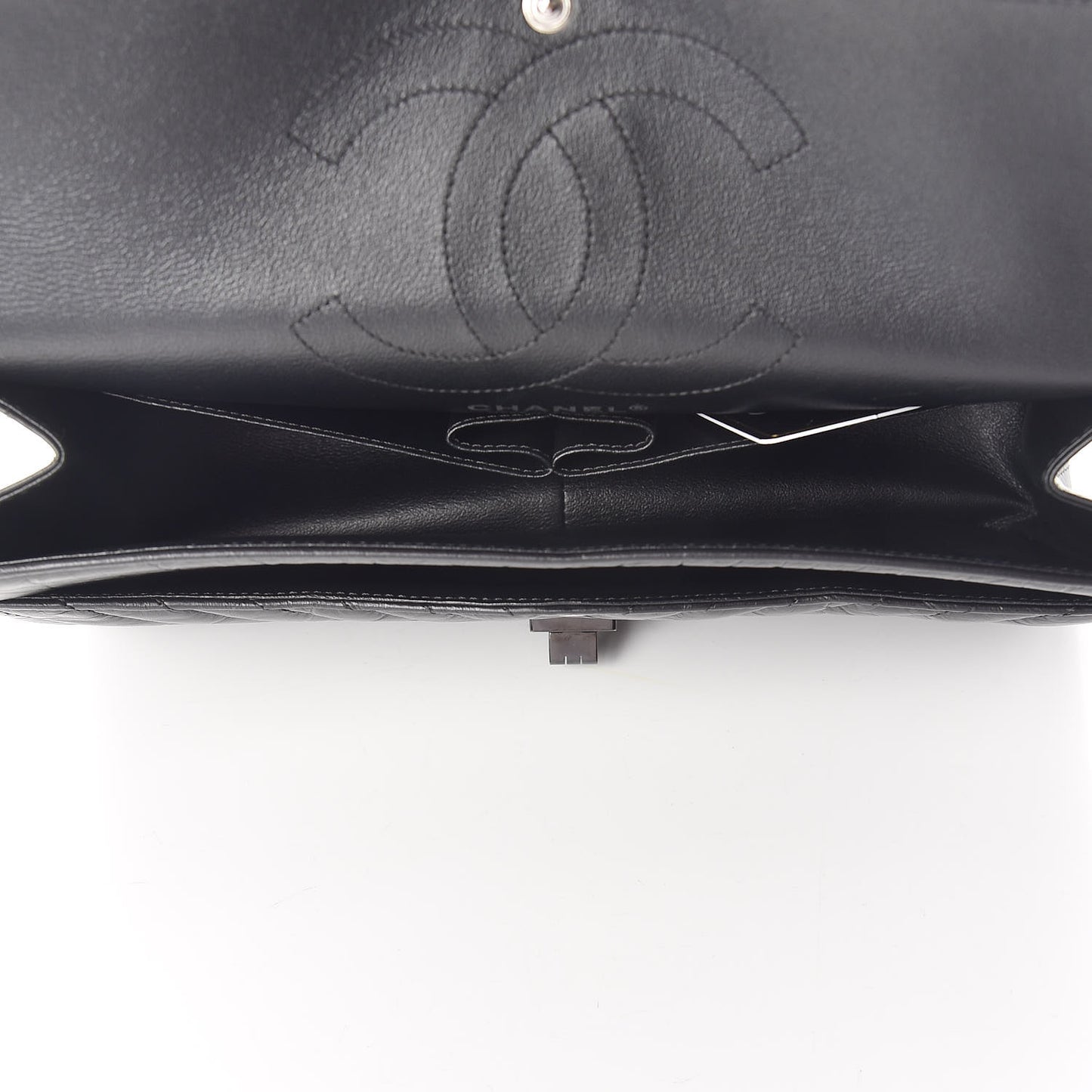 Aged Calfskin Chevron Quilted 2.55 Reissue 226 So Black