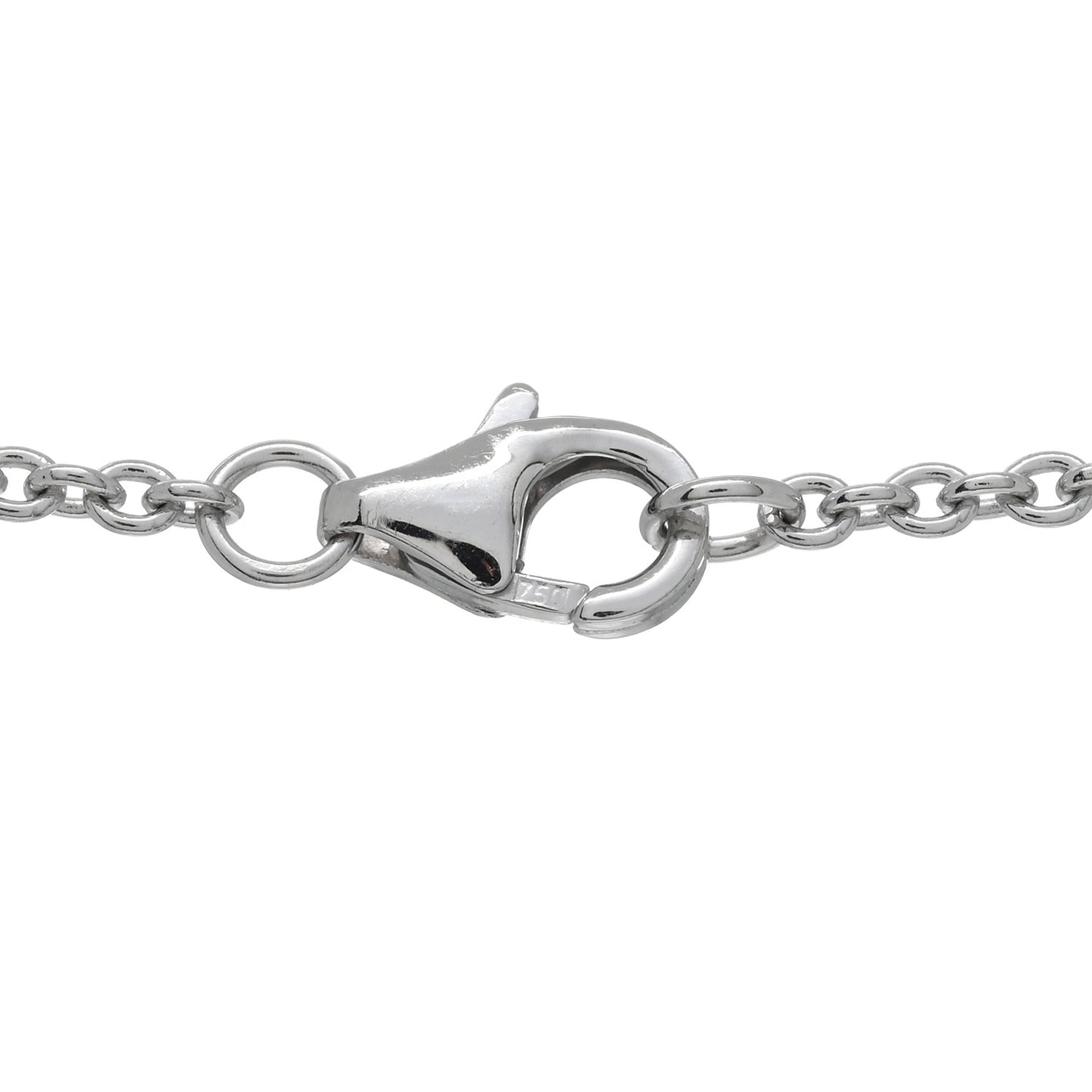 18K White Gold Interlocking LOVE Necklace