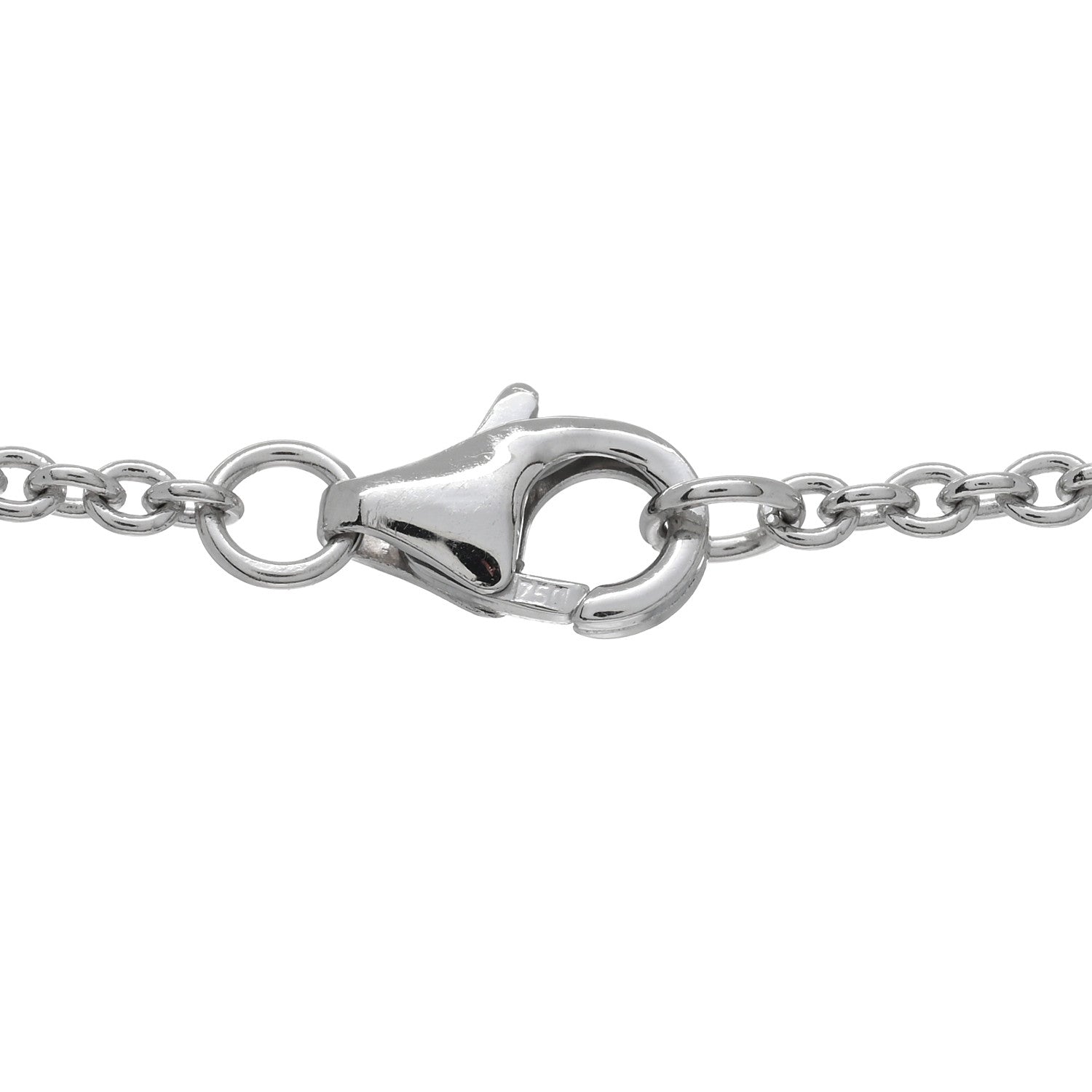 Cartier 18K White Gold Interlocking LOVE Necklace 4 of 5