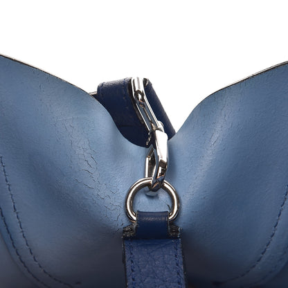Christian Dior Supple Grained Calfskin Large Open Bar Tote Blue 9 of 12