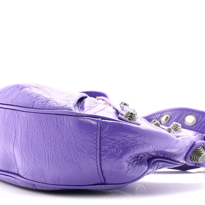 Balenciaga Agneau Arena Le Cagole Shoulder Bag XS Purple 11 of 11