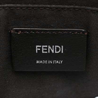 Fendi Vitello Dolce Bi-Color FF 1974 Embossed Mini By The Way Boston Bag Black Maya 6 of 12