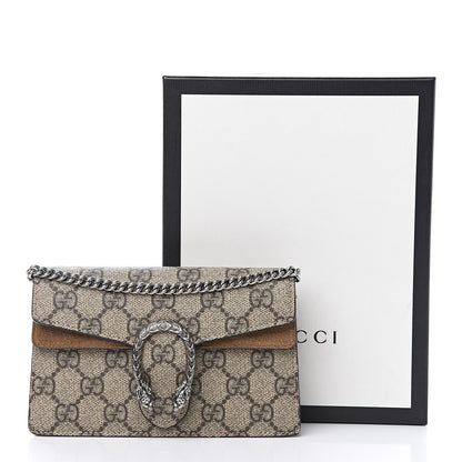 Gucci GG Supreme Monogram Super Mini Dionysus Shoulder Bag Taupe 8 of 8