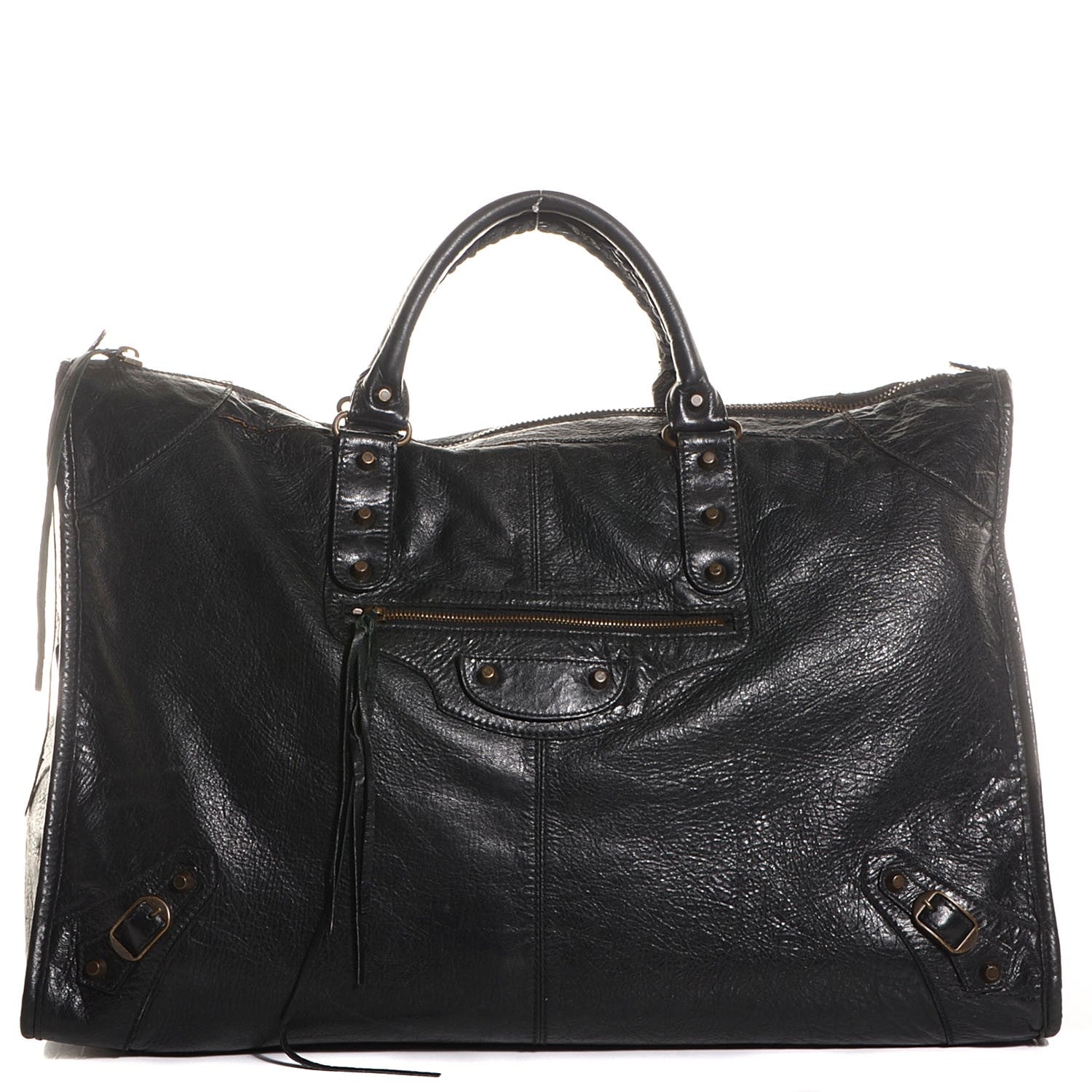 Balenciaga Chevre Classic Hardware Weekender Black 1 of 10