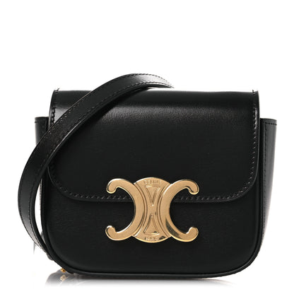 Celine Shiny Calfskin Mini Claude Black 1 of 11