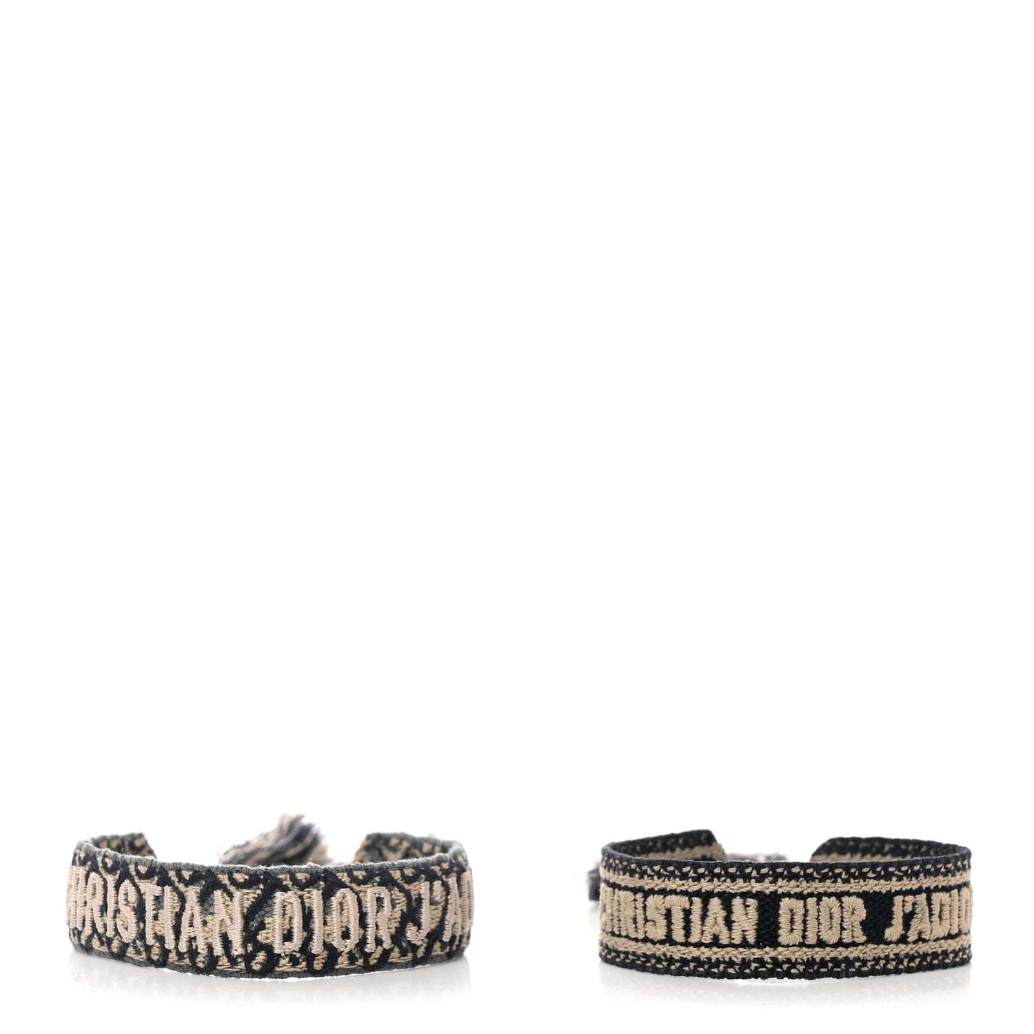 Christian Dior Woven Cotton J'Adior Friendship Bracelet Set Navy 1 of 4