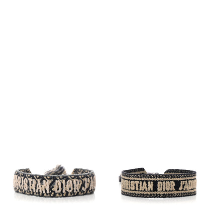 Christian Dior Woven Cotton J'Adior Friendship Bracelet Set Navy 1 of 4