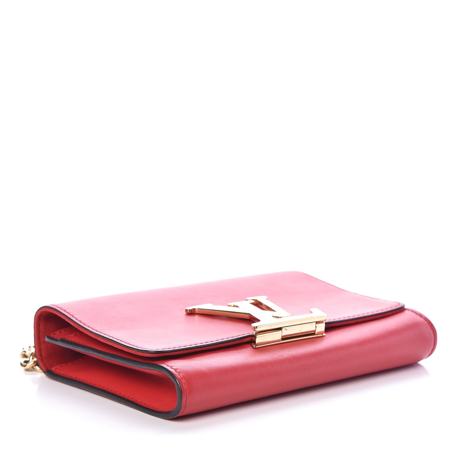 Calfskin Chain Louise MM Red