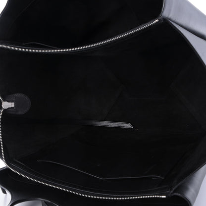 Celine Supple Natural Calfskin Vertical Tri-Fold Bag Black 5 of 10