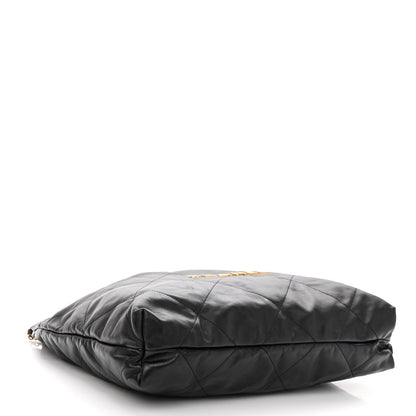 Chanel Shiny Calfskin Quilted Chanel 22 Black 5 of 11