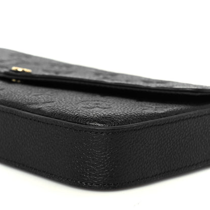 Louis Vuitton Empreinte Pochette Felicie Chain Wallet Black 14 of 15
