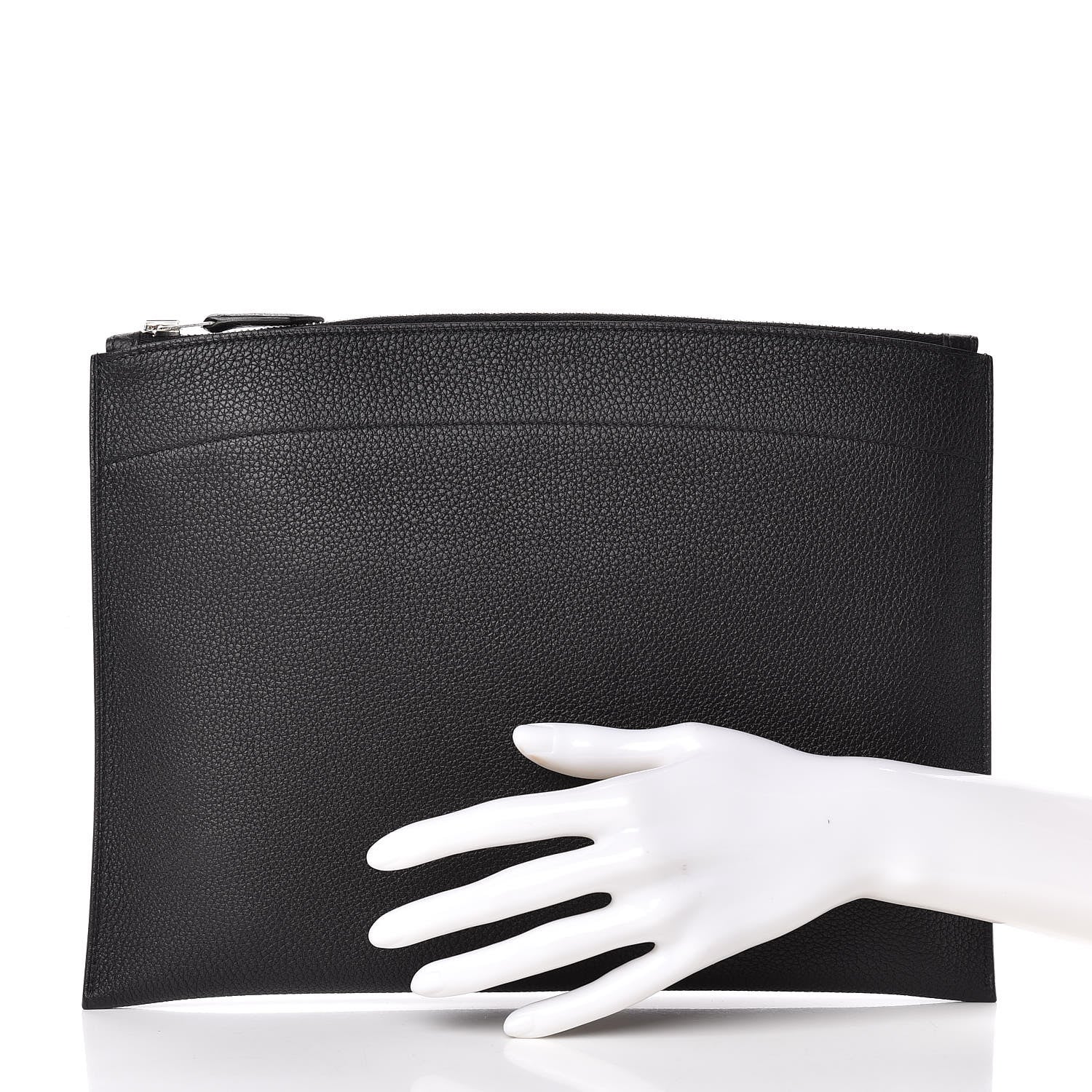 Hermes Togo Medium Bazar Pouch Black 2 of 9