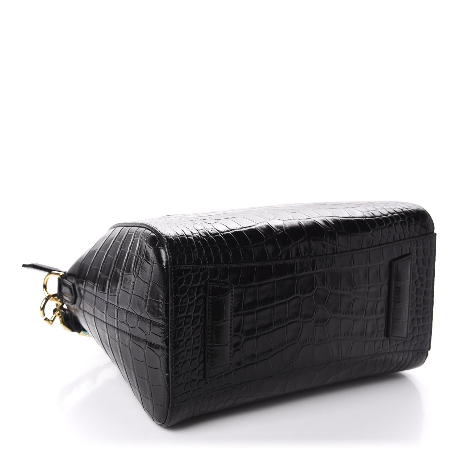 Givenchy Calfskin Crocodile Embossed Small Antigona Black 4 of 10
