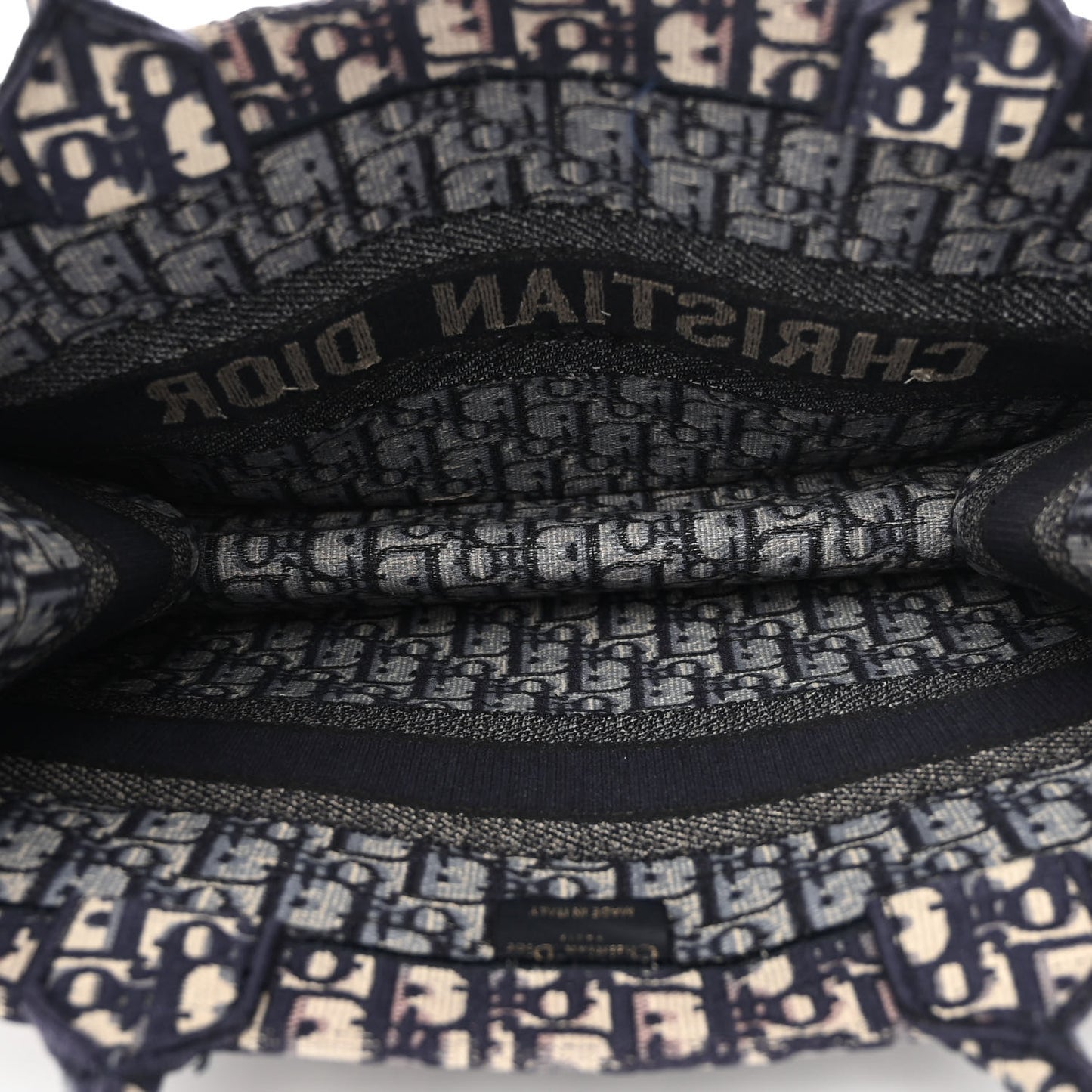 Oblique Medium Book Tote Blue Multicolor