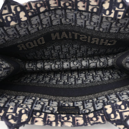 Christian Dior Oblique Medium Book Tote Blue Multicolor 5 of 12