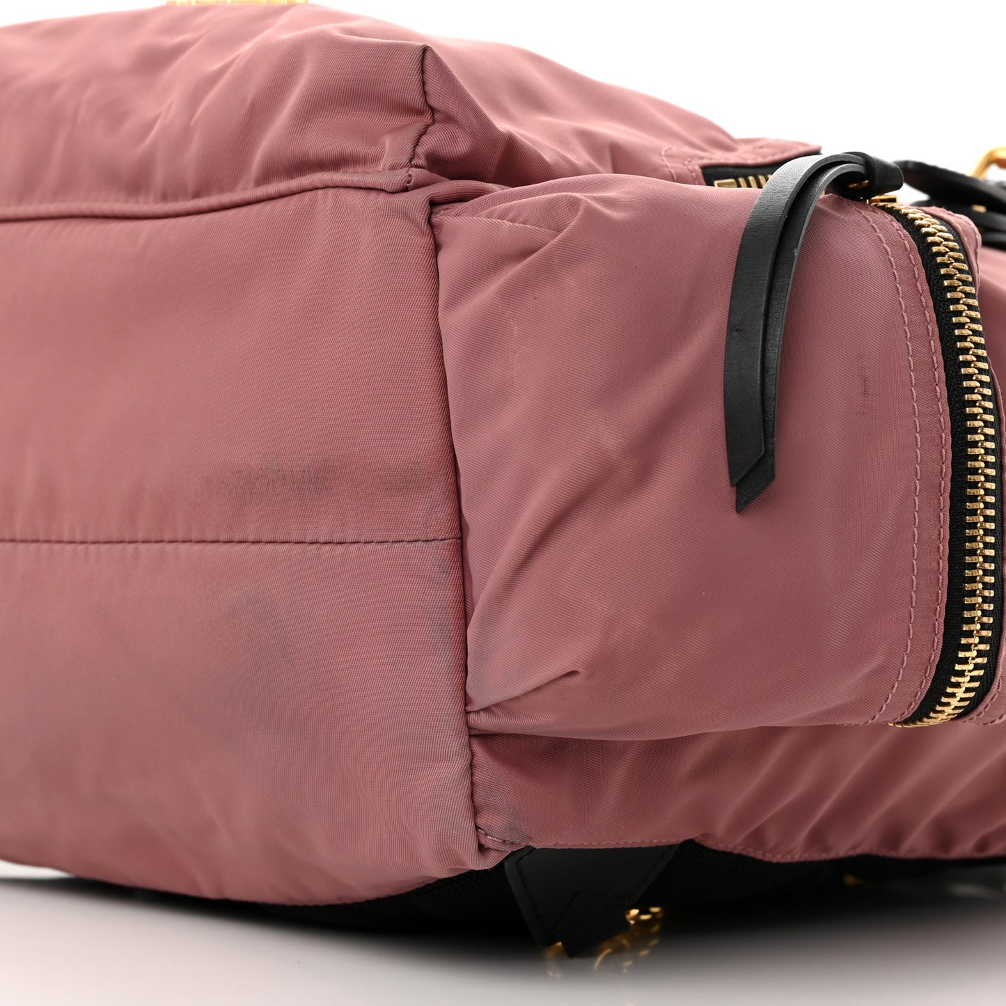 Nylon Medium Rucksack Backpack Mauve Pink