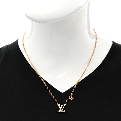 Louis Vuitton Metal Crystal LV Iconic Necklace Gold 2 of 8