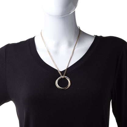 Cartier 18K Pink Yellow White Gold Diamond Trinity Panthère De Cartier Pendant Necklace 2 of 8