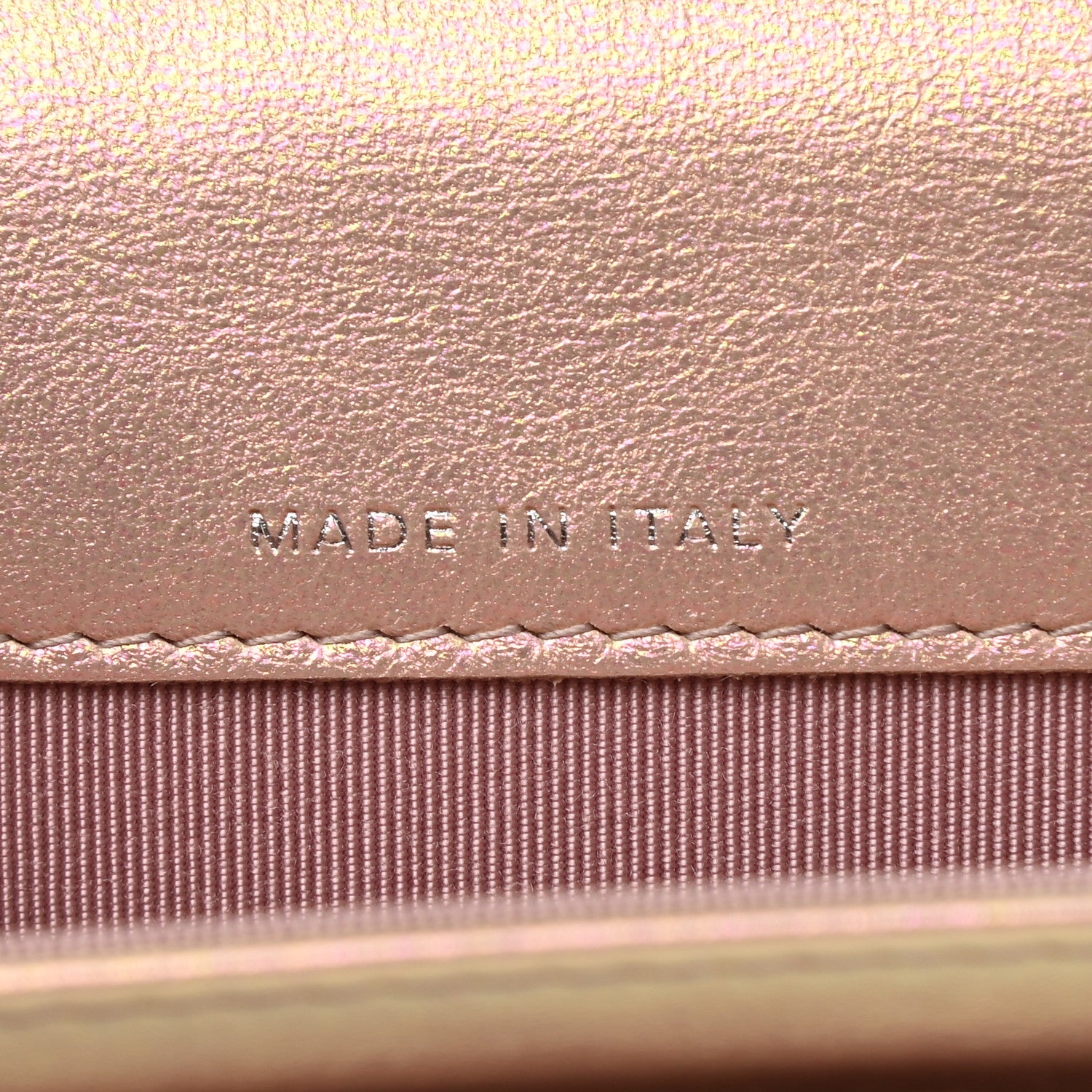 Chanel Iridescent Calfskin Quilted Flap Card Holder Wallet Pink 7 of 9